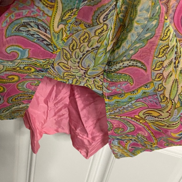 D6- JESSICA ASH Pink Paisley-Floral Spaghetti Dress - Picture 3 of 8